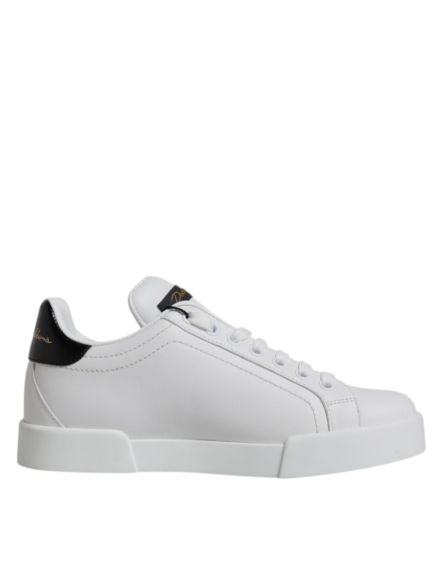 Dolce & Gabbana Weißes Leder Klassische Low Top Sneakers Schuhe