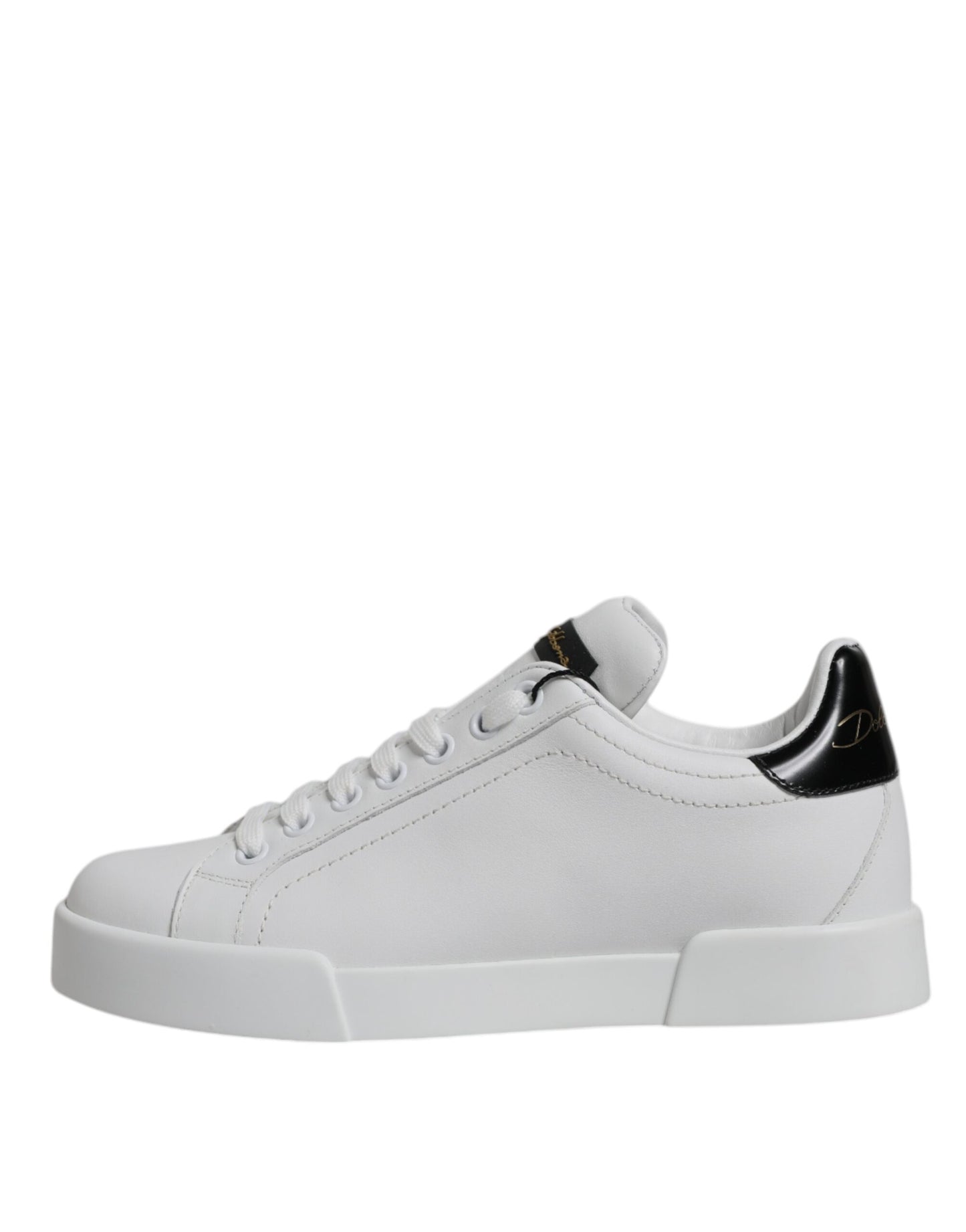 Dolce & Gabbana Weißes Leder Klassische Low Top Sneakers Schuhe