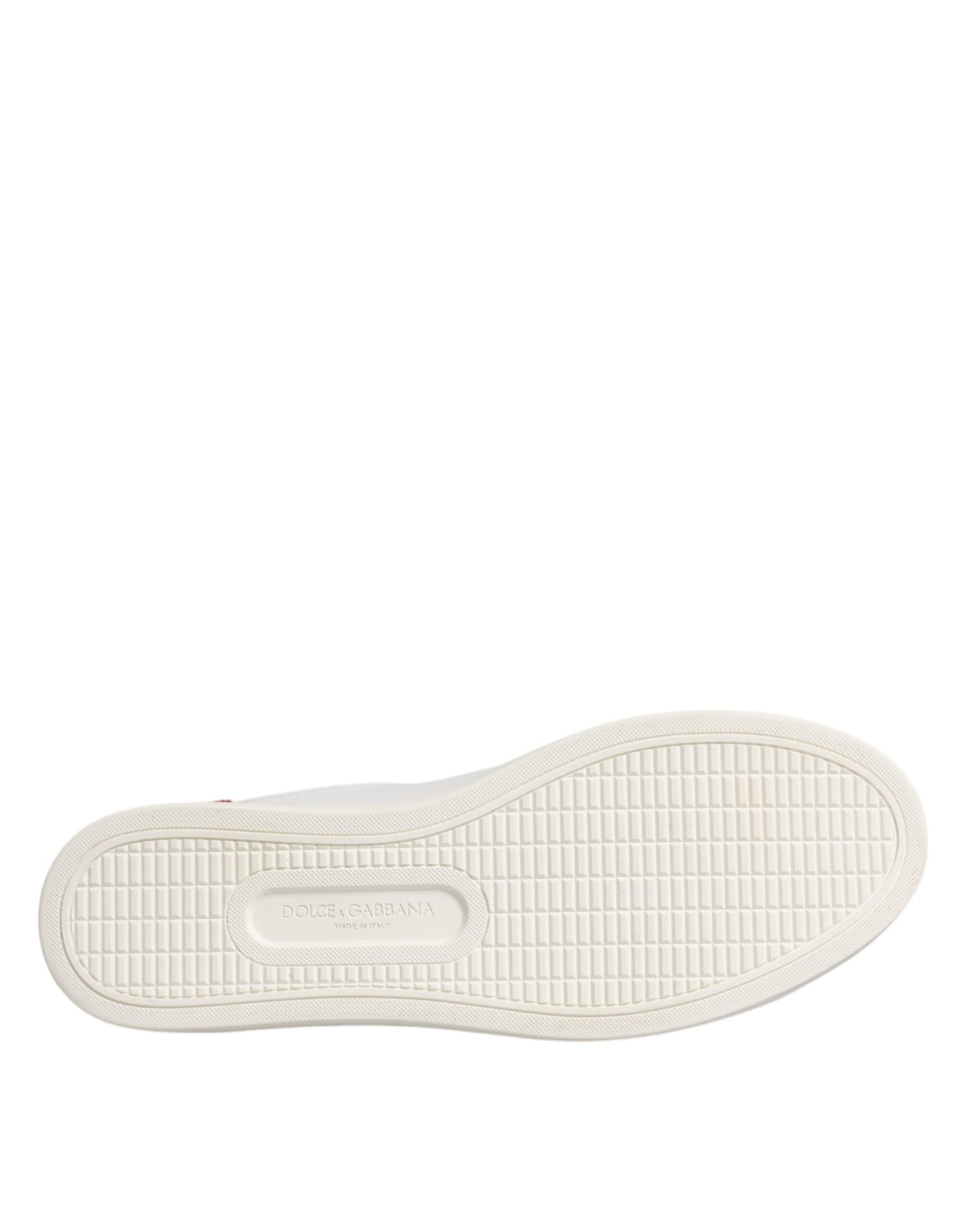 Dolce & Gabbana Weiß London Kalbsleder Turnschuhe Schuhe