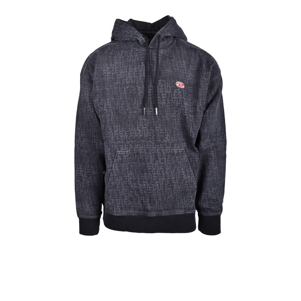 Diesel Grauer Baumwoll-Kapuzenpullover