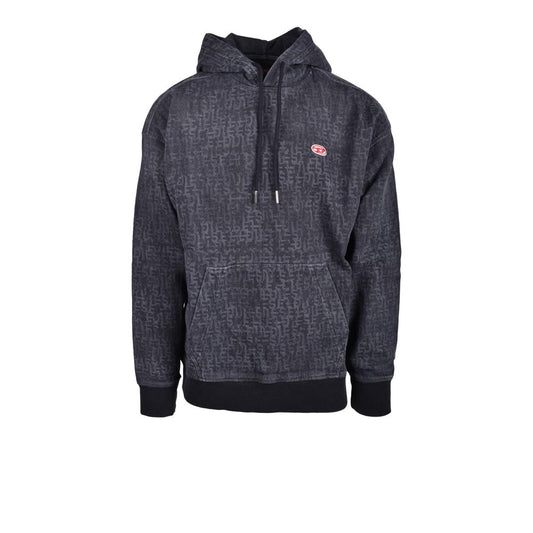 Diesel Grauer Baumwoll-Kapuzenpullover