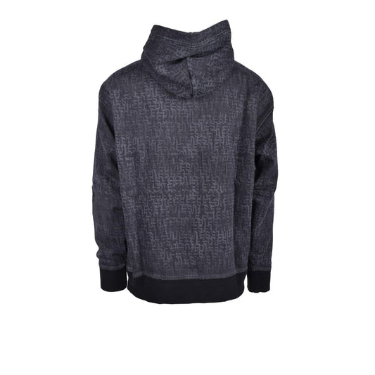 Diesel Grauer Baumwoll-Kapuzenpullover