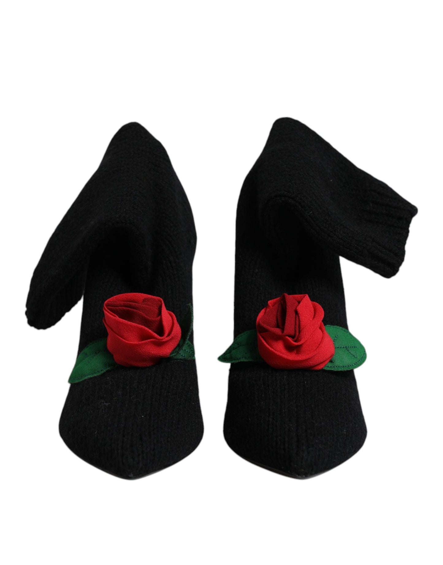 Dolce & Gabbana Schwarz Stiletto Heels Mid Calf Stiefel Schuhe