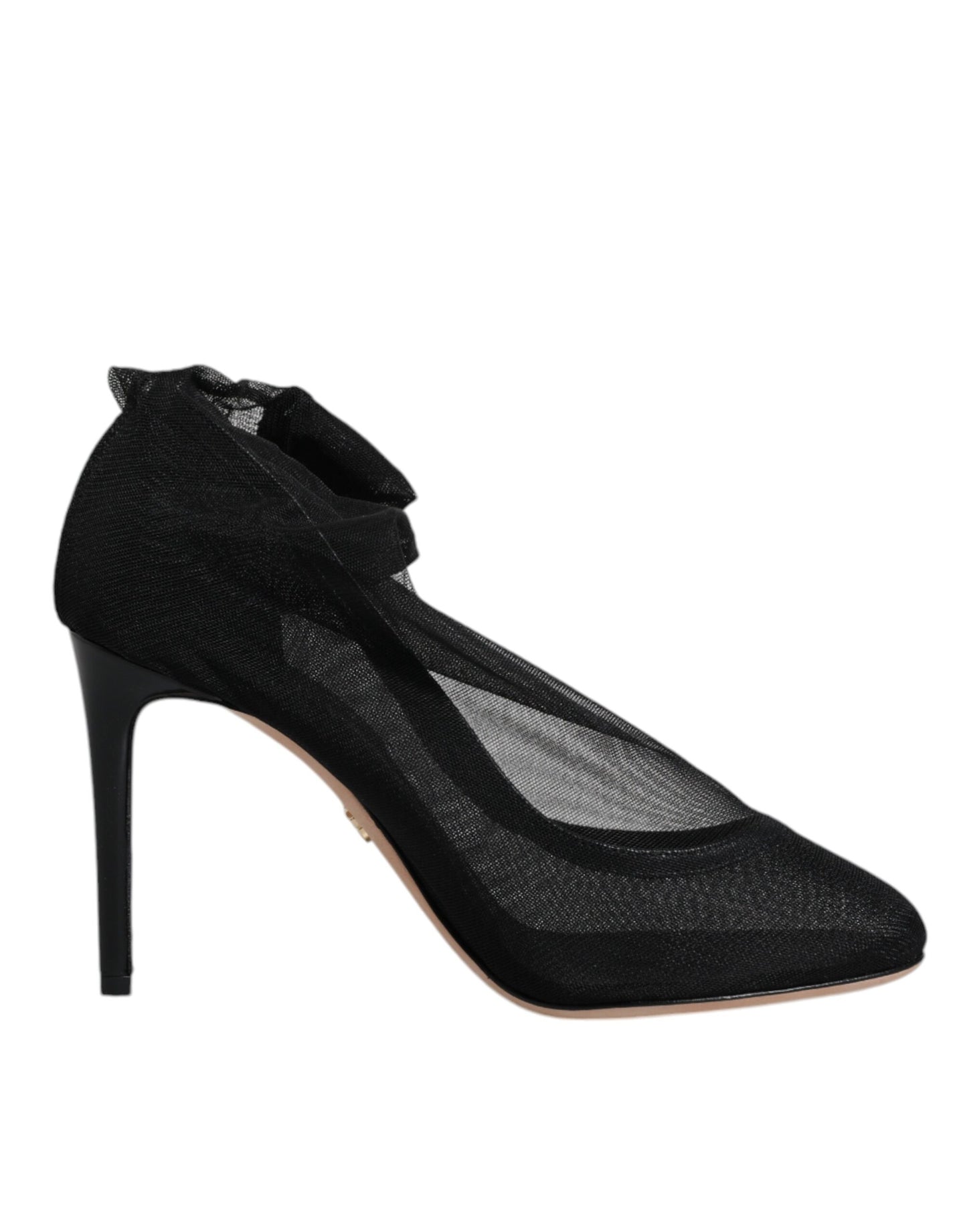 Dolce & Gabbana Schwarz Nylon Mesh Socke Stil Stiefel Schuhe