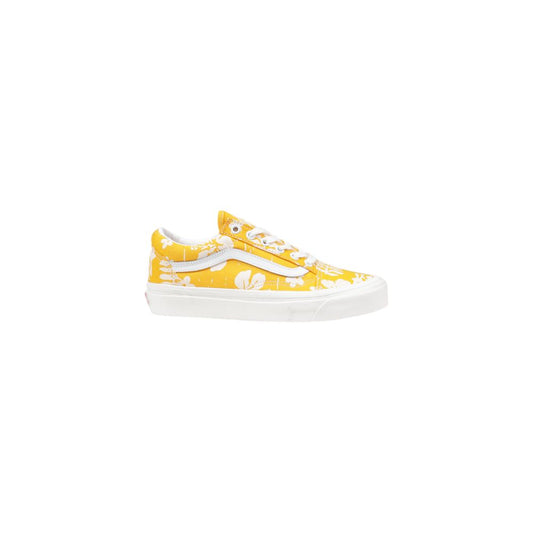 Vans Gelbe Low-Top Sneaker aus Stoff