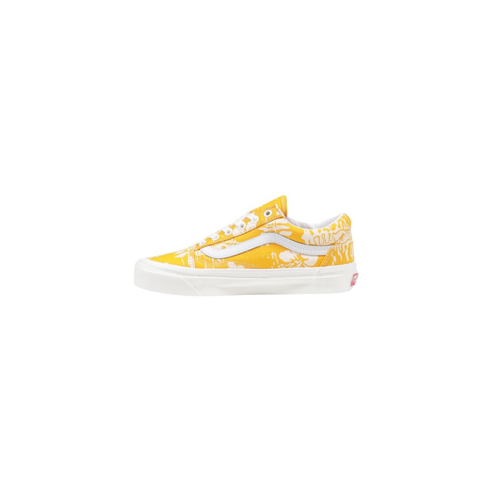 Vans Gelbe Low-Top Sneaker aus Stoff