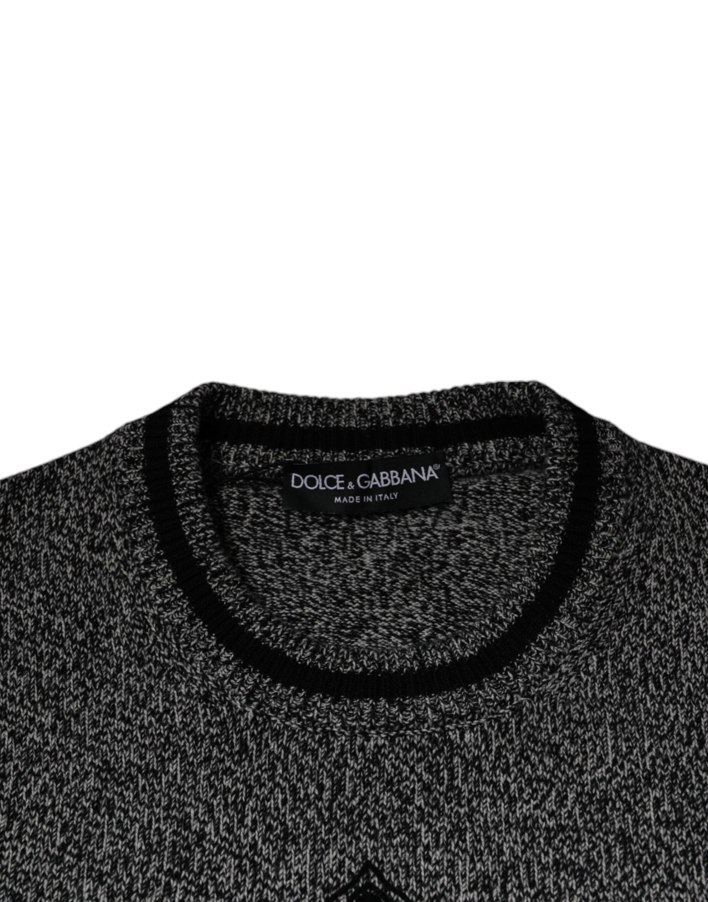Dolce & Gabbana Grauer Crown King Kaschmir-Pullover