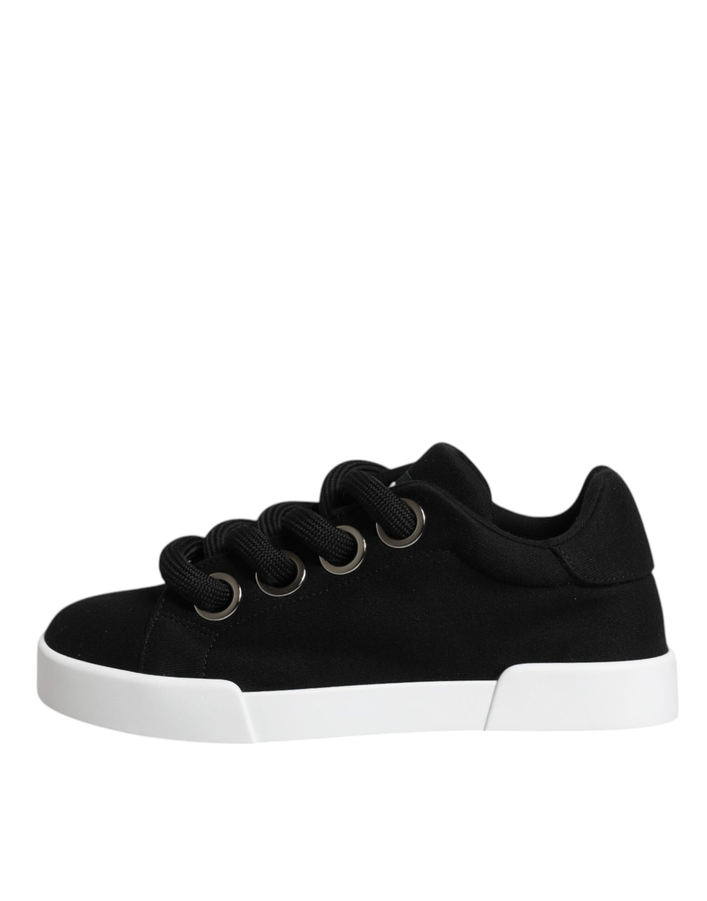 Dolce & Gabbana Schwarz Portofino Low Top Sneakers Schuhe