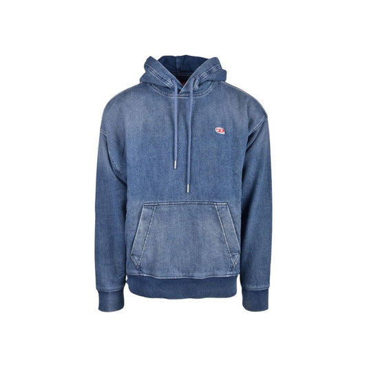 Diesel Baumwoll-Kapuzenpullover in Blau