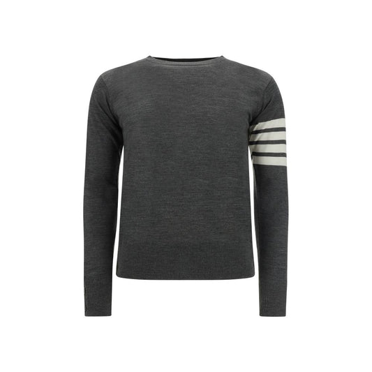 Thom Browne Graues Woll-Sweatshirt aus Fleece
