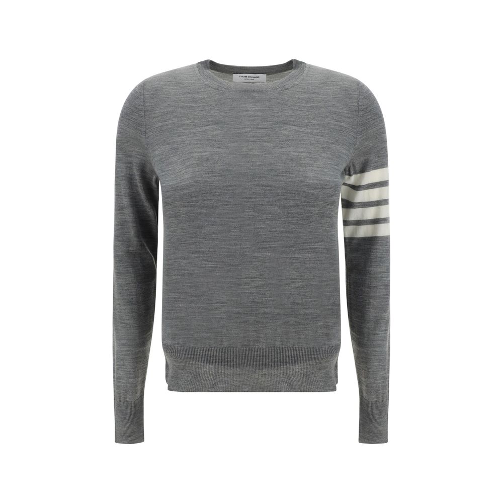 Thom Browne Graues Woll-Sweatshirt aus Fleece