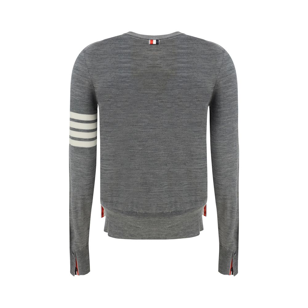 Thom Browne Graues Woll-Sweatshirt aus Fleece