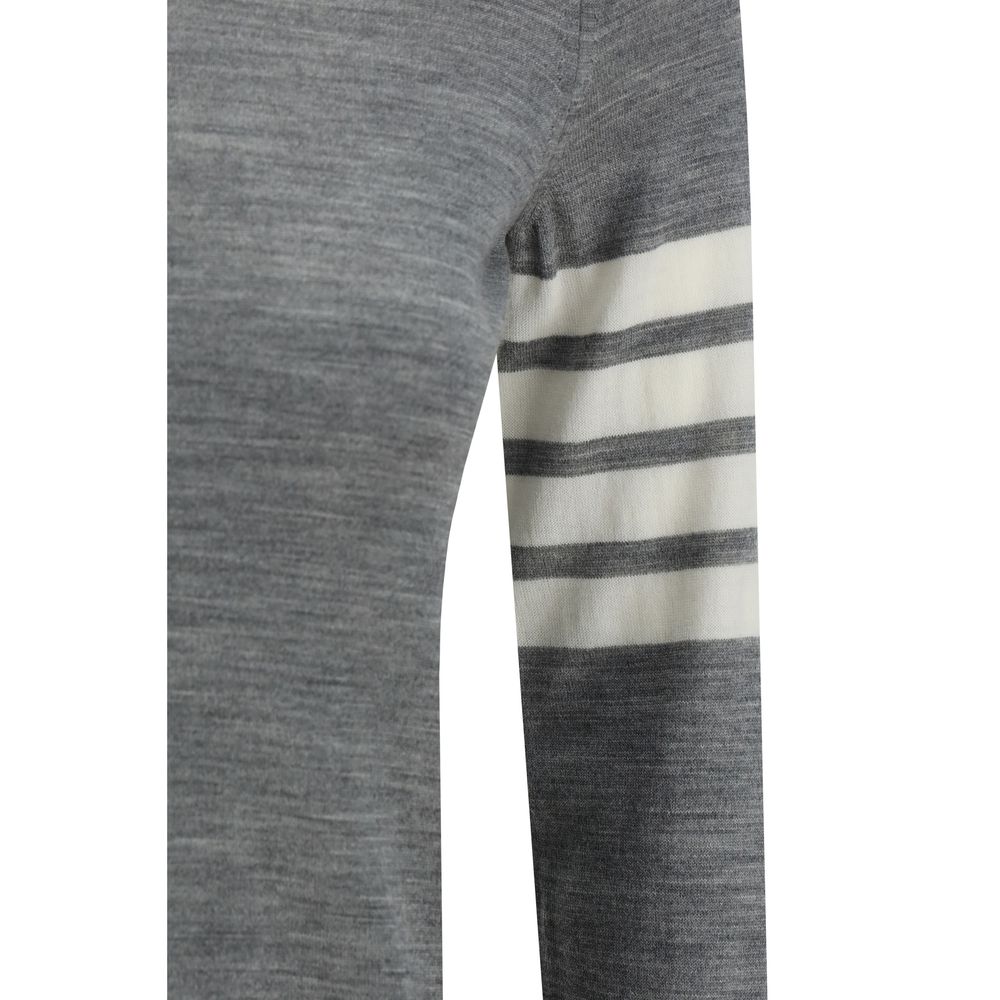 Thom Browne Graues Woll-Sweatshirt aus Fleece