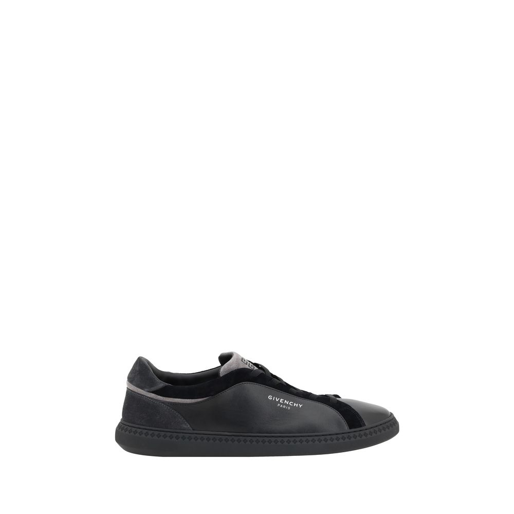 Givenchy Schwarzes Leder G Set Sneakers