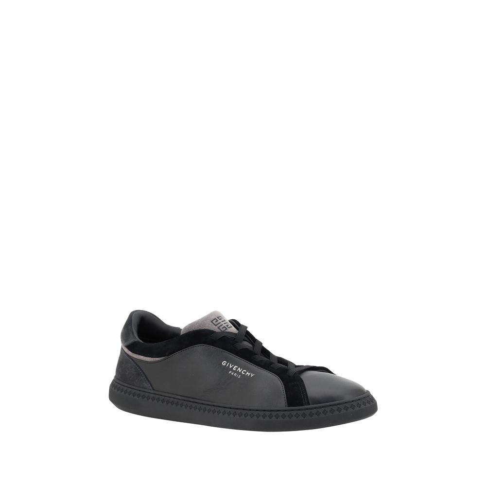 Givenchy Schwarzes Leder G Set Sneakers