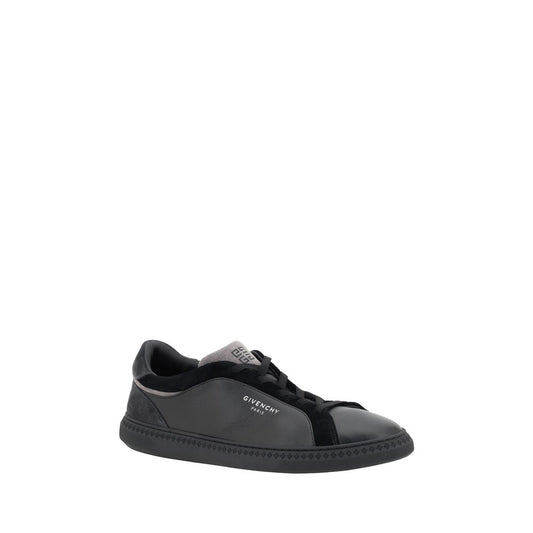 Givenchy Schwarzes Leder G Set Sneakers