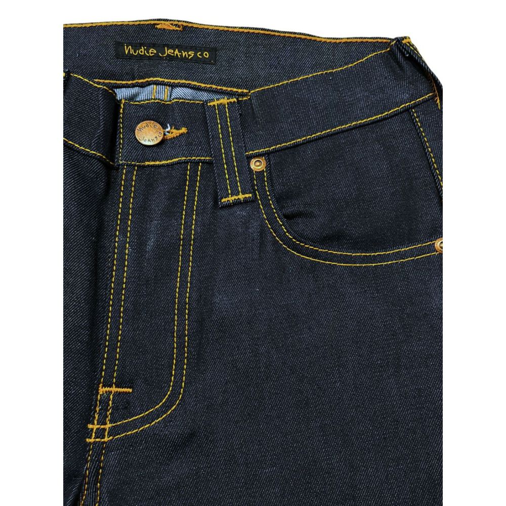 Nudie Jeans Damenjeans aus blauem Baumwollstoff