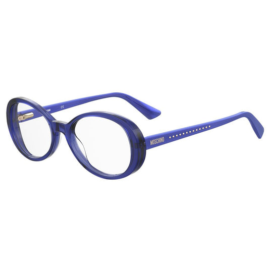 Moschino Blaue Acetat-Brillengestelle