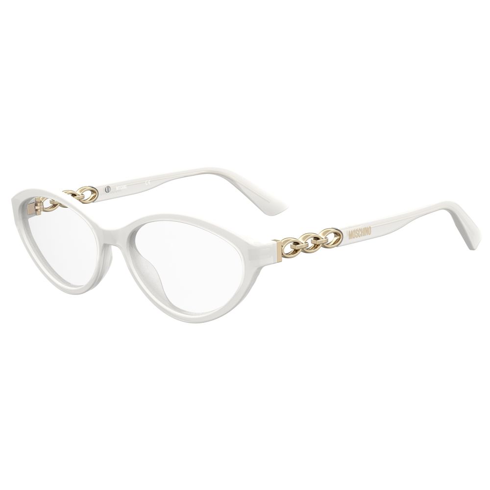 Moschino Weiße Acetat-Brillengestelle