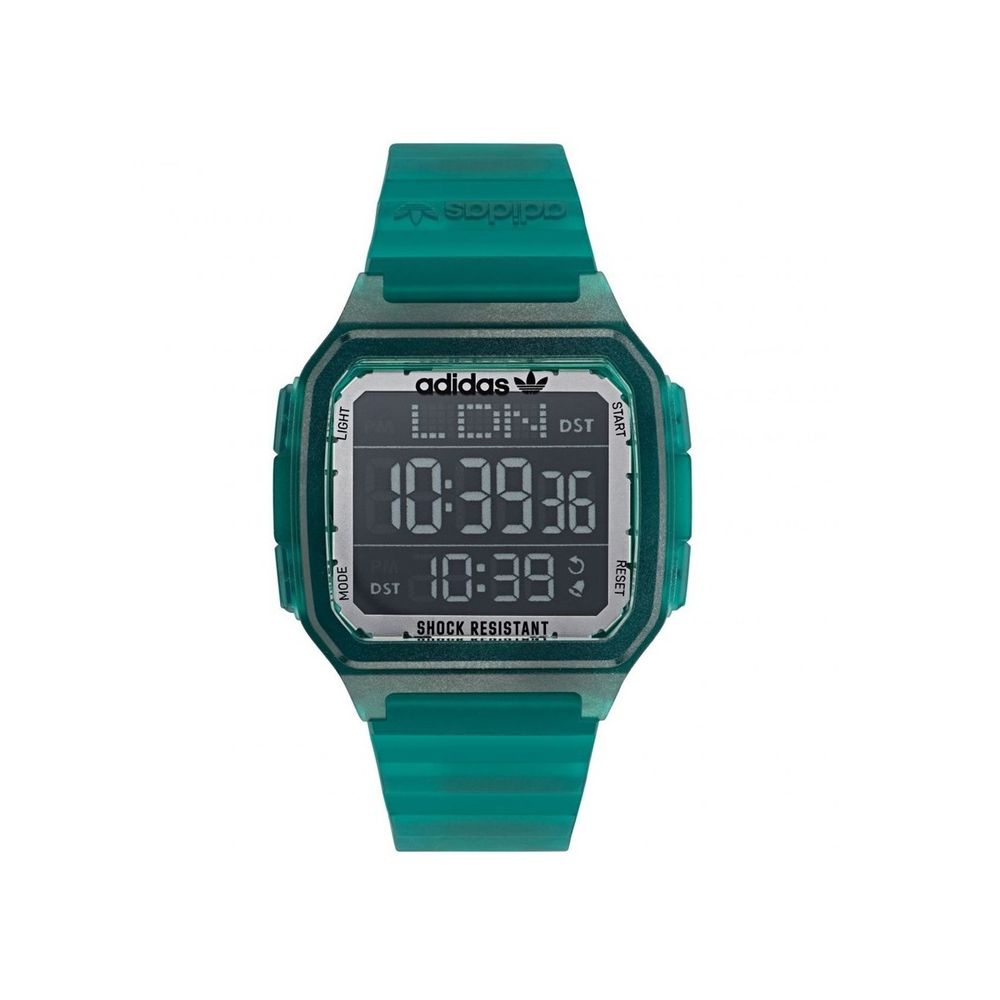 Adidas Grüne Digitaluhr aus Harz