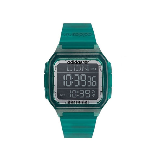 Adidas Grüne Digitaluhr aus Harz