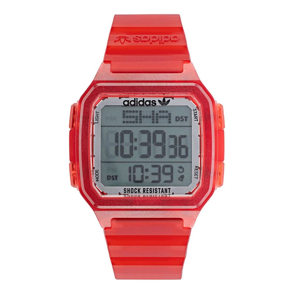 Adidas Rote Harz-Digitaluhr