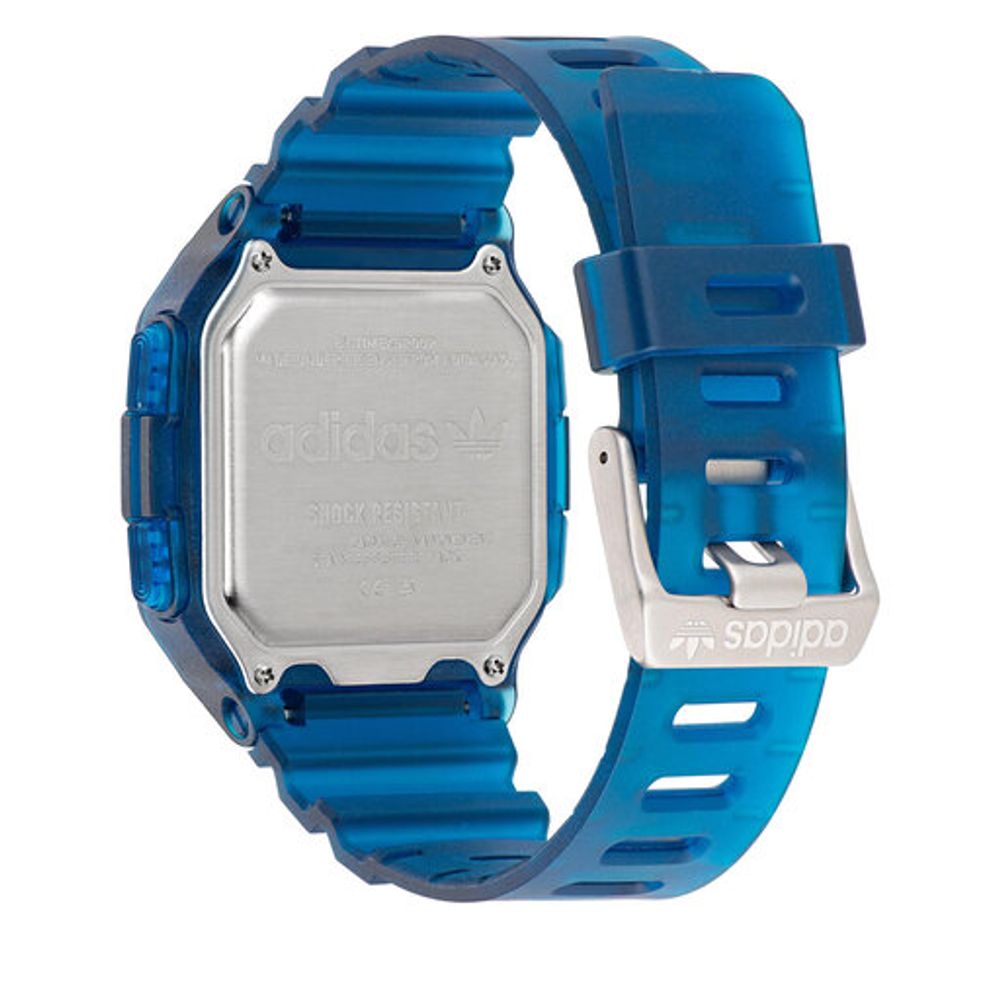 Adidas Digitale Uhr aus blauer Harz