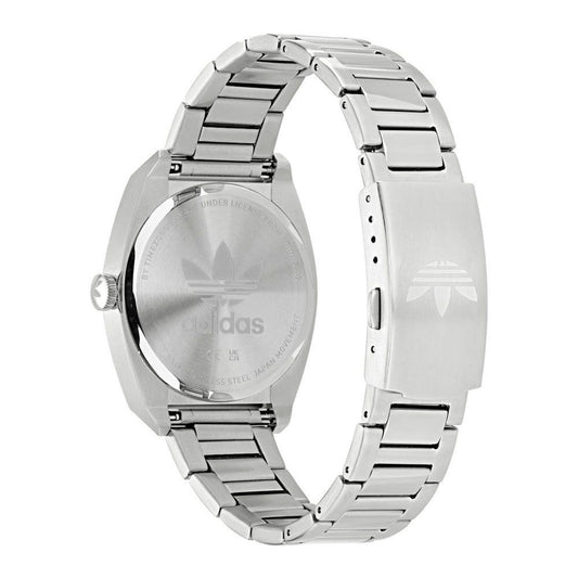 Adidas Elegante Edelstahl-Armbanduhr in Grau