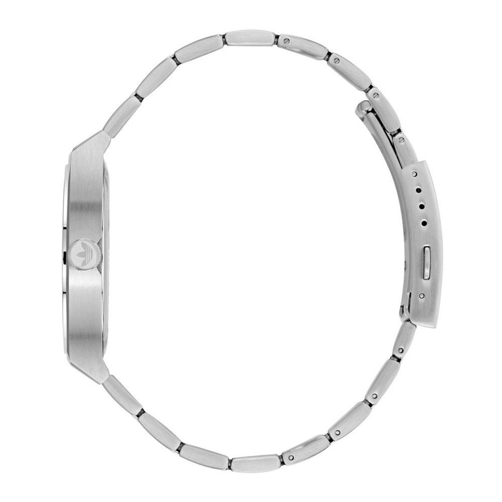 Adidas Elegante Edelstahl-Armbanduhr in Grau