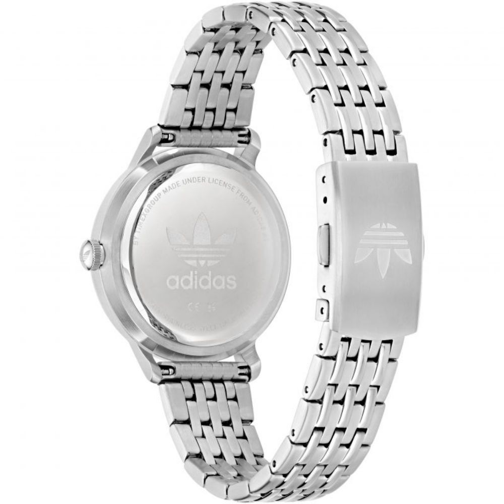 Adidas Elegante Edelstahl-Armbanduhr in Grau