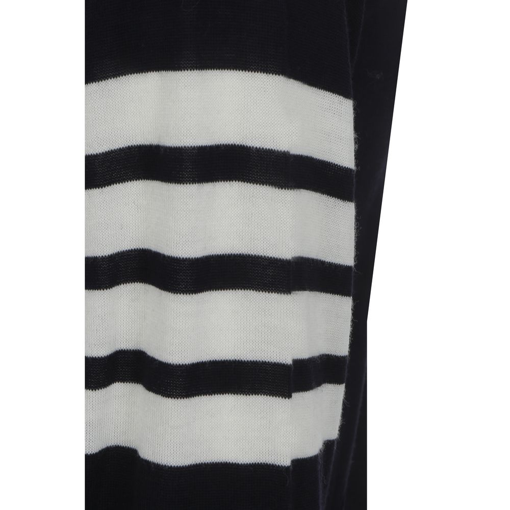 Thom Browne Blauer Woll-Cardigan aus Fleece