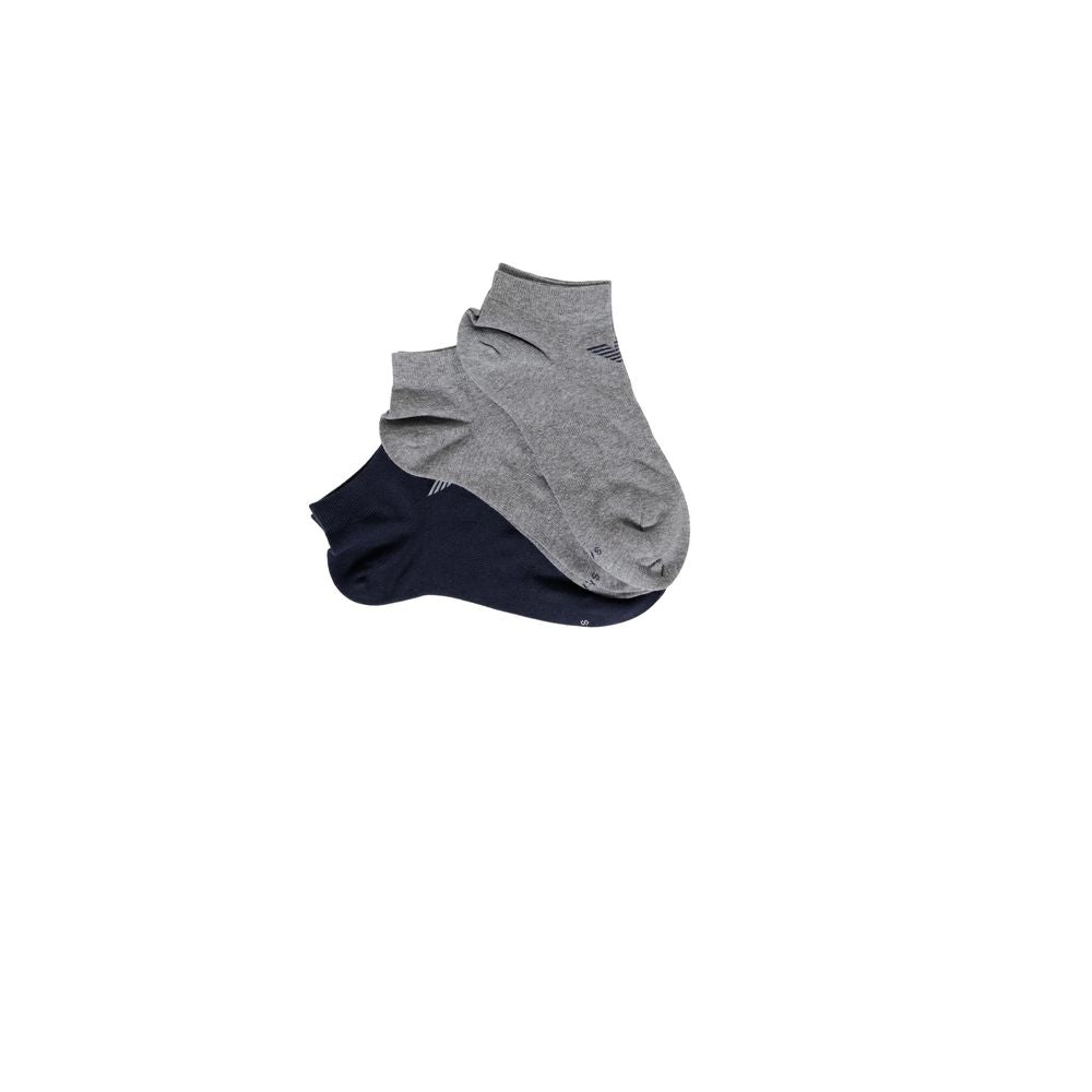 Emporio Armani Underwear Blaue Baumwollsocken