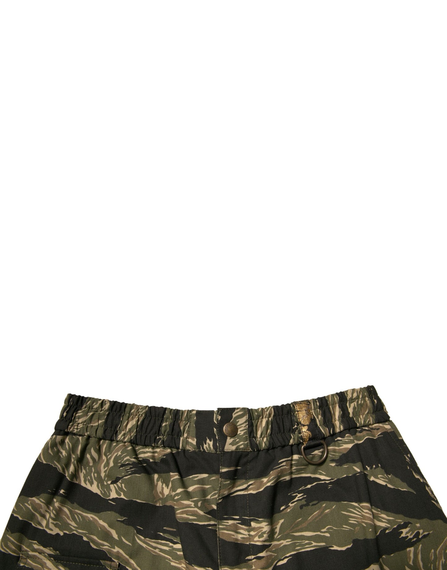 Dolce & Gabbana Bermudashorts aus Baumwolle mit Schwarz-Gold-Muster