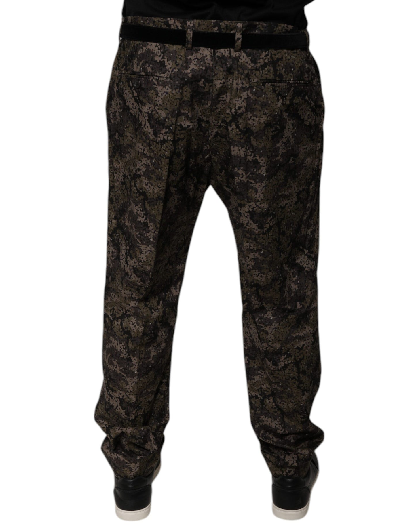 Dolce & Gabbana Multicolor Camouflage Herren Anzughose