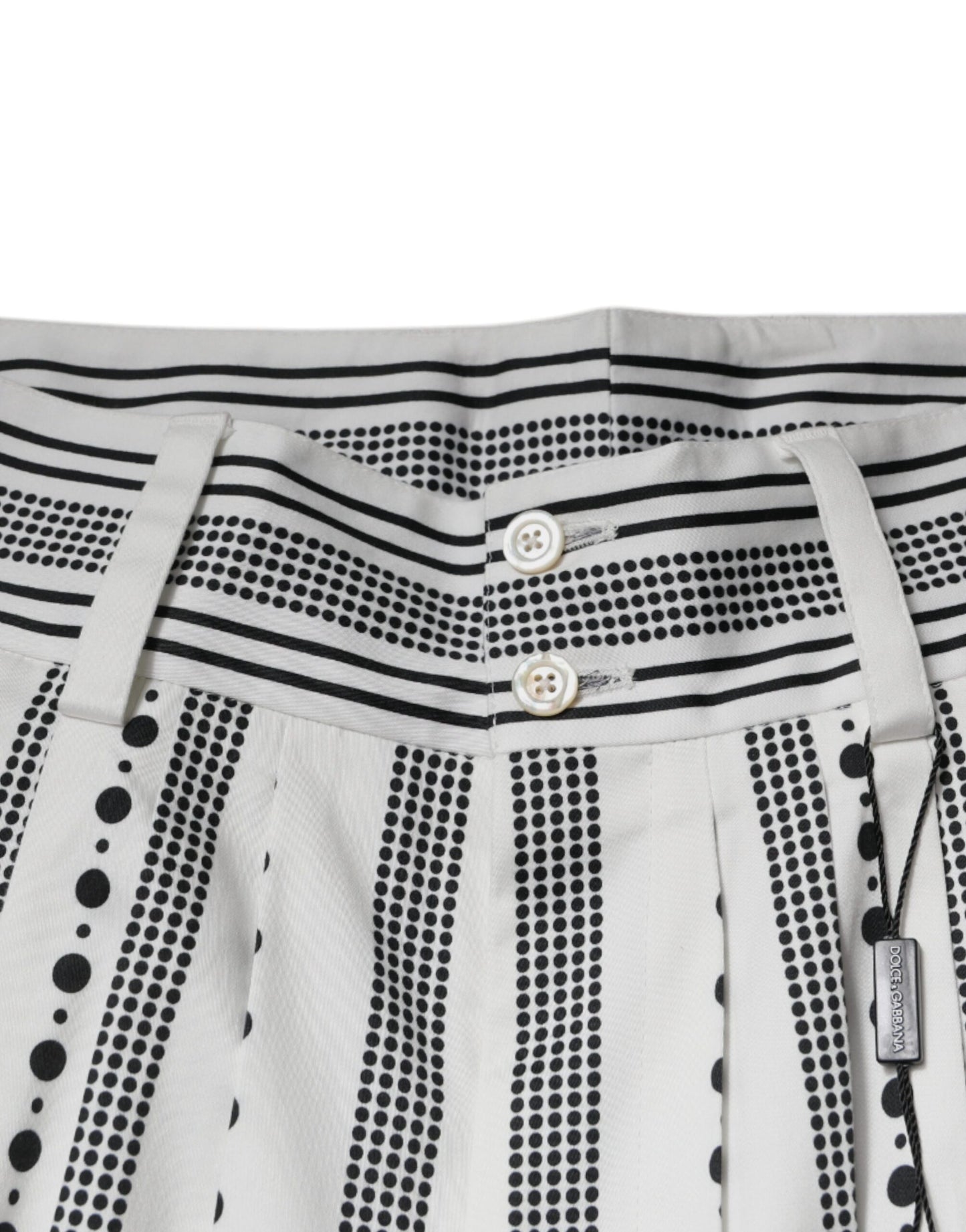 Dolce & Gabbana Weiße gerade formelle Anzughose