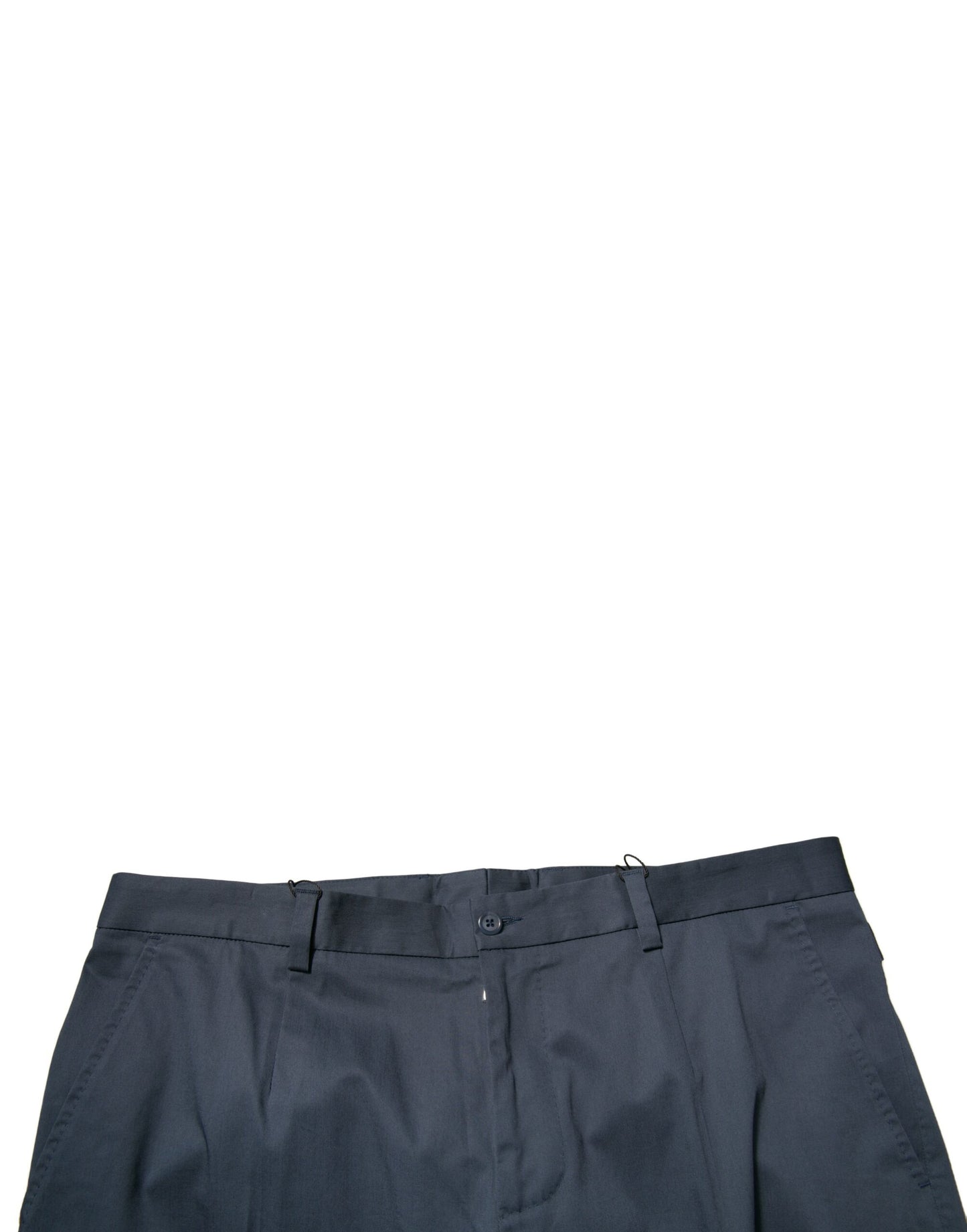 Dolce & Gabbana Dunkelblaue Cotton Stretch Skinny Herren Anzughose