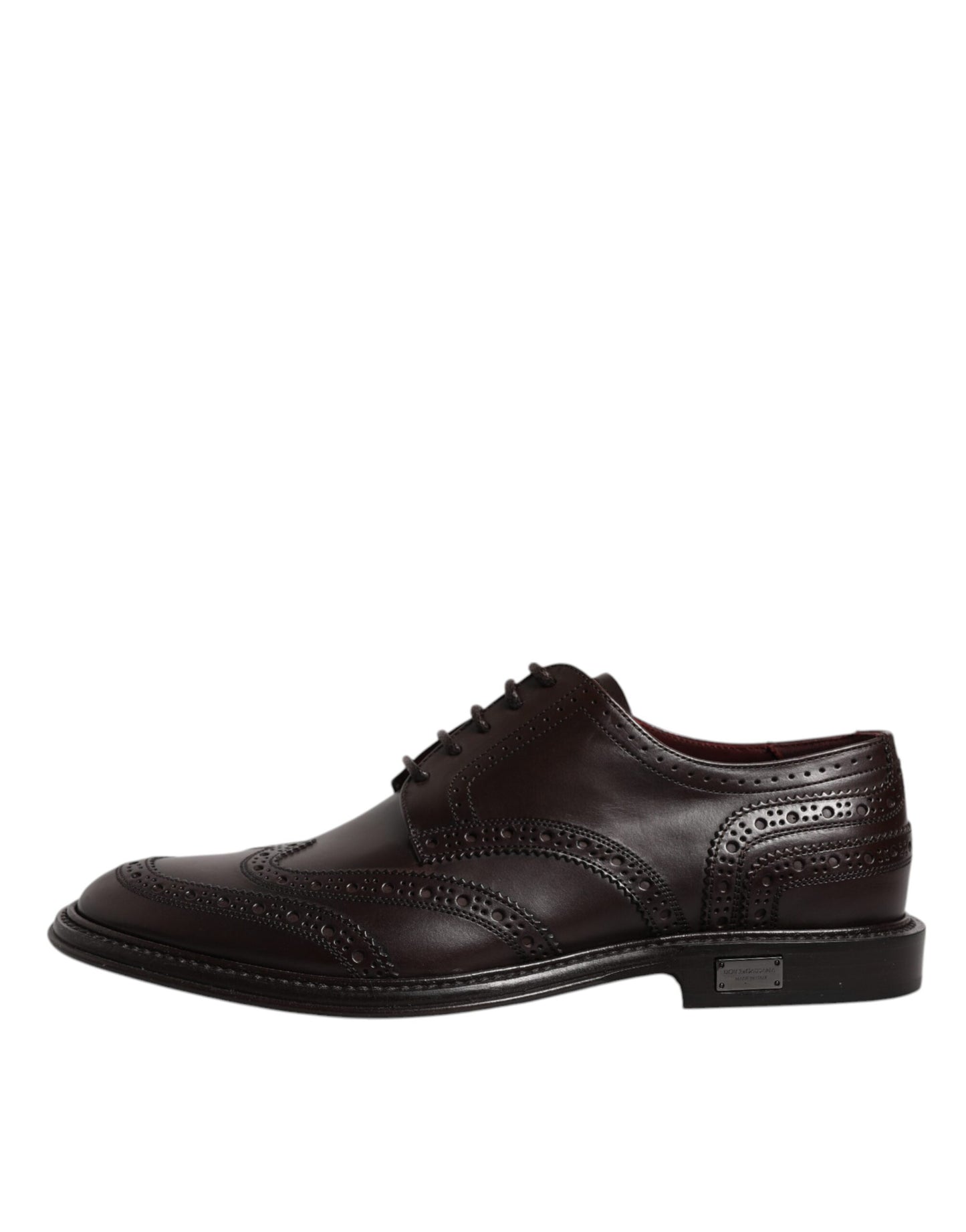 Dolce & Gabbana Braunes Leder Derby Wingtip Lace Up Formal Dress Schuhe