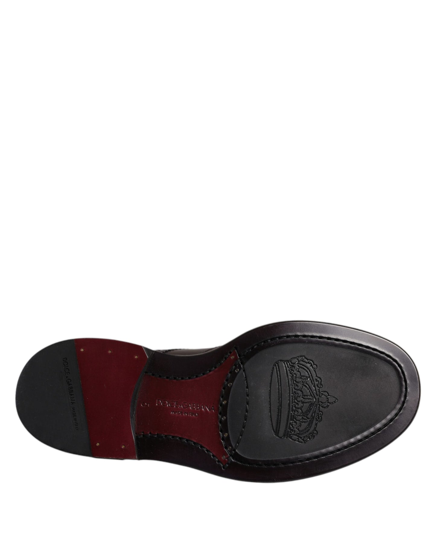 Dolce & Gabbana Braunes Leder Derby Wingtip Lace Up Formal Dress Schuhe