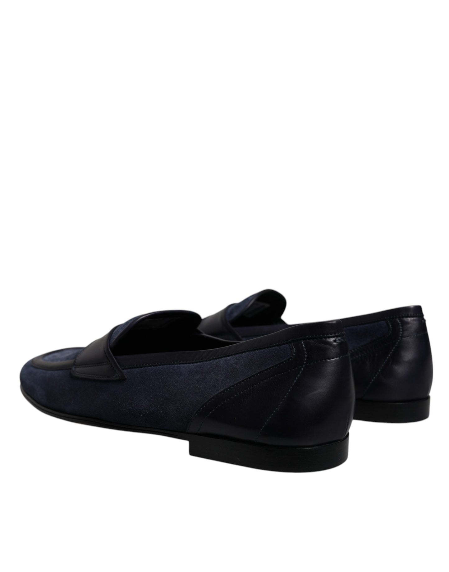 Dolce & Gabbana Blau Wildleder Schuhe Loafer Mokassin Schuhe
