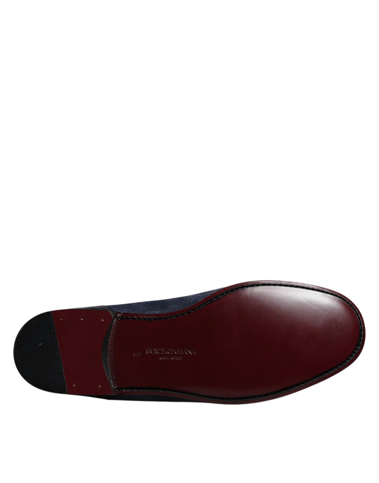 Dolce & Gabbana Blau Wildleder Schuhe Loafer Mokassin Schuhe