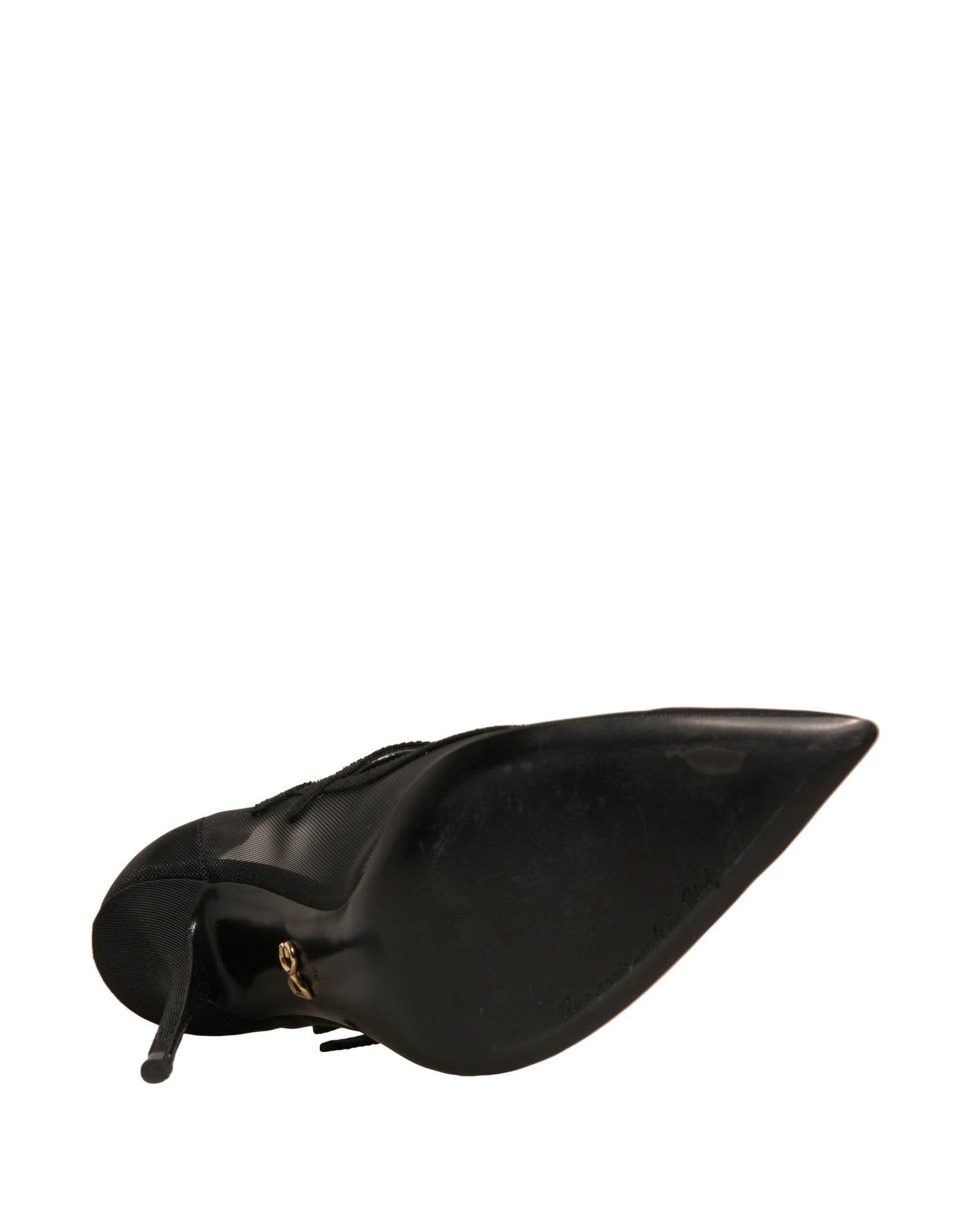 Dolce & Gabbana Schwarz Mesh Mary Jane High Heels Pumps Schuhe