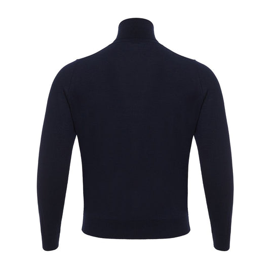 Colombo Blauer Kaschmir-Rollkragenpullover