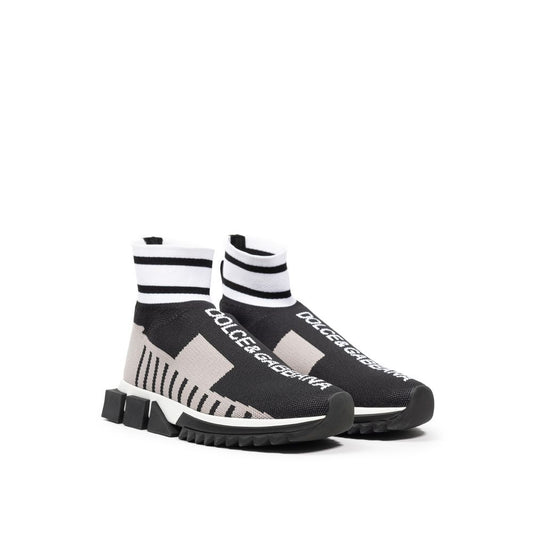 Dolce & Gabbana Schwarzer Stoffsneaker