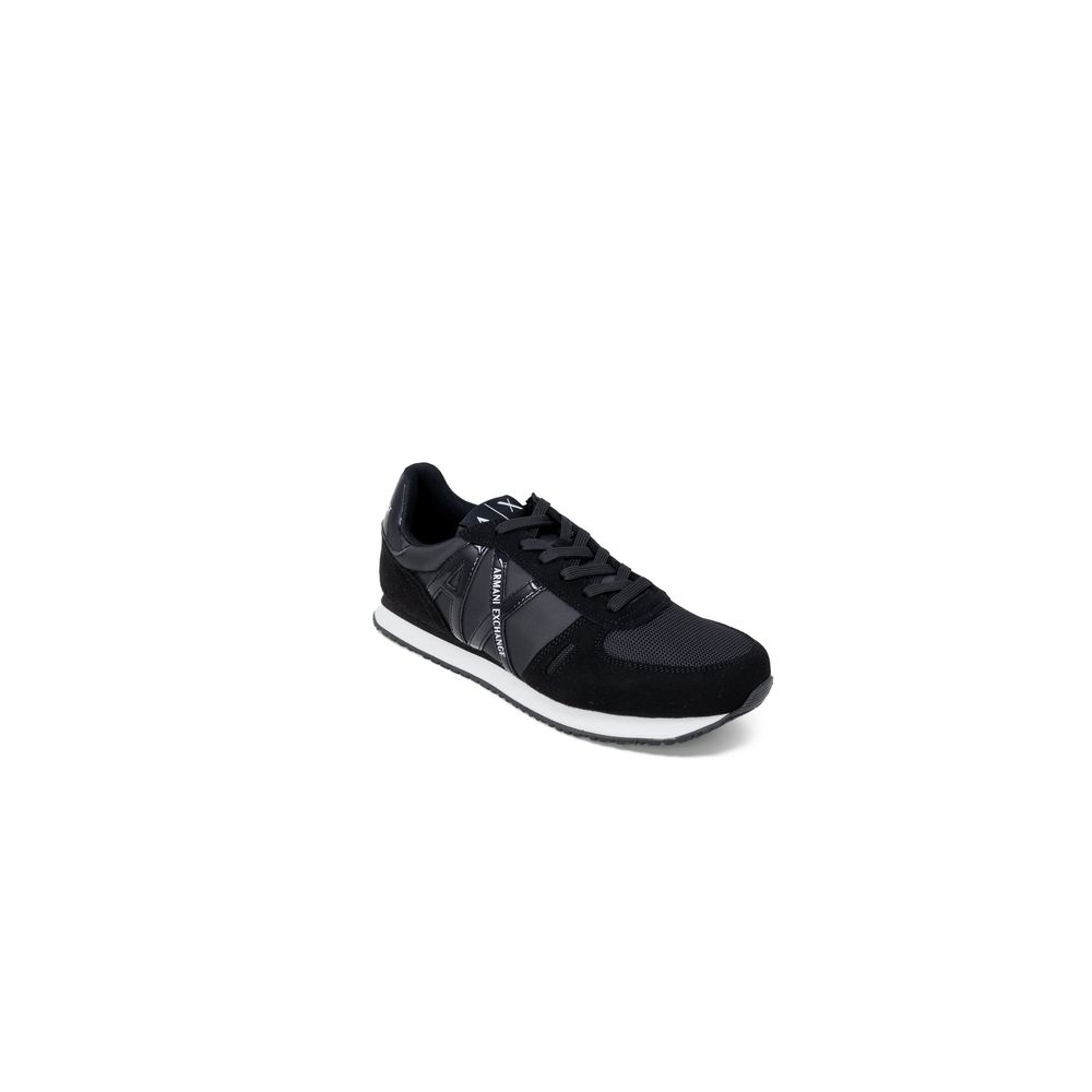Armani Exchange Schwarze Polyester-Sportschuhe