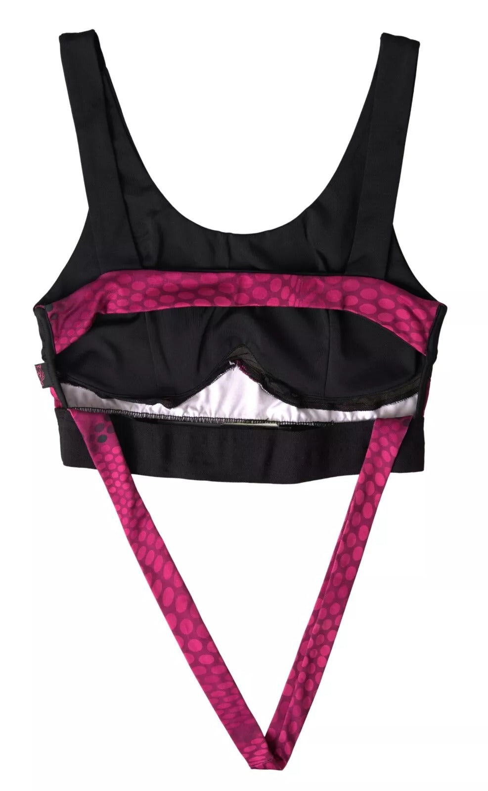 Plein Sport Schwarz Fuchsia Logo Athlet Hannah BH Unterwäsche