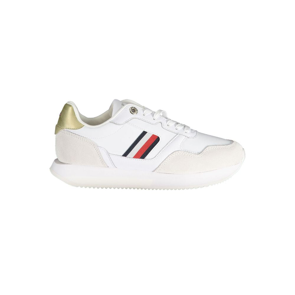 Tommy Hilfiger Weiße Sneaker aus Polyester