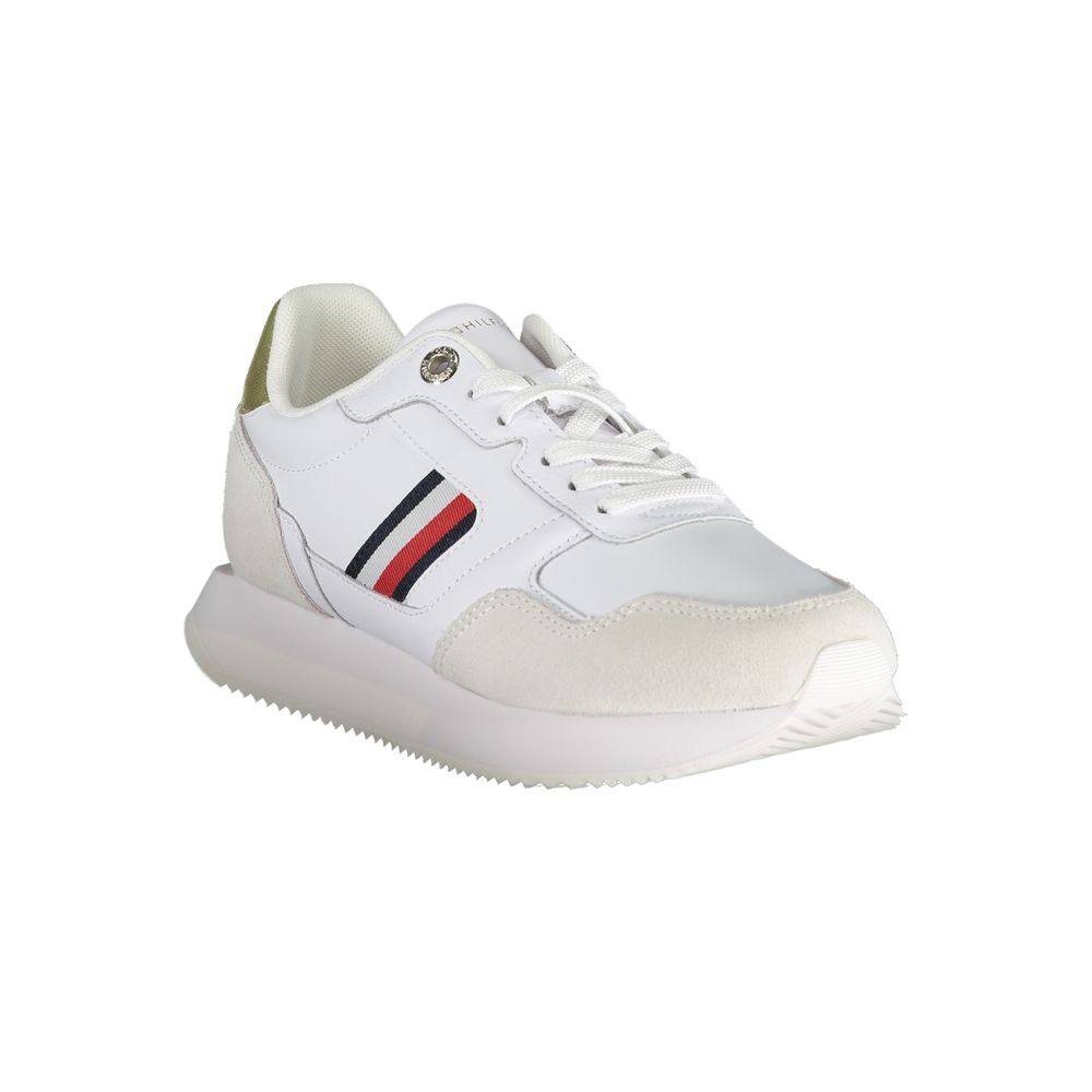 Tommy Hilfiger Weiße Sneaker aus Polyester