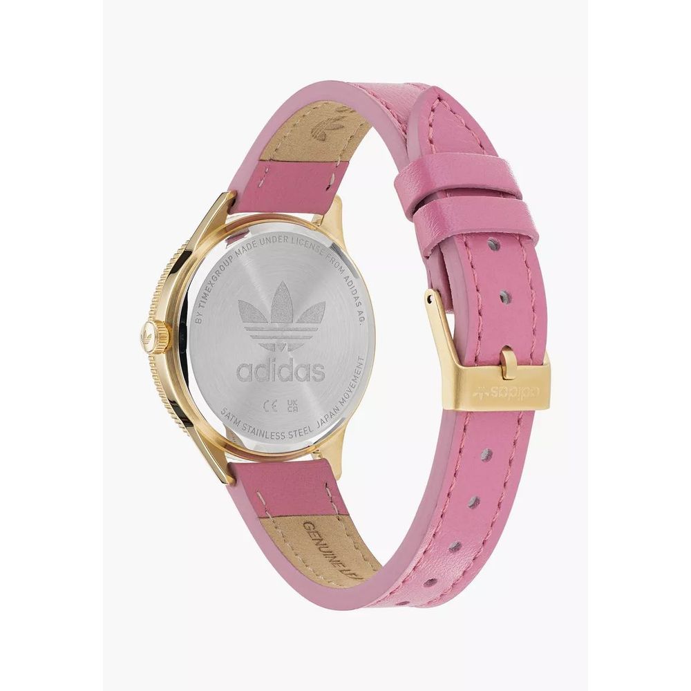 Adidas Multicolor-Leder-Armbanduhr