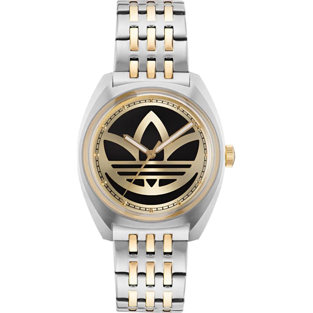 Adidas Elegante Edelstahl-Armbanduhr in Grau