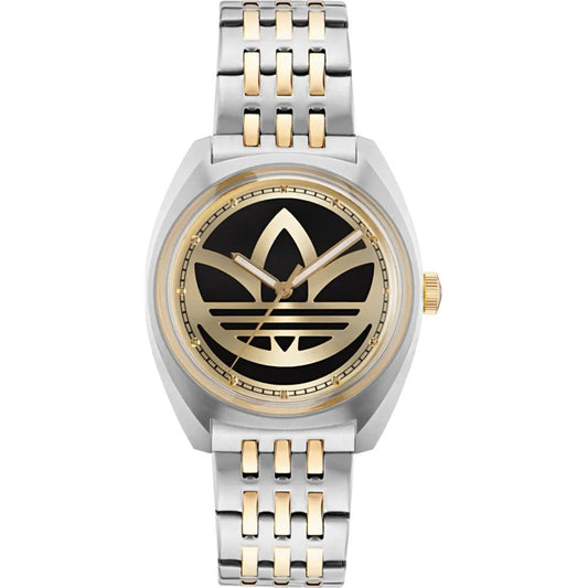Adidas Elegante Edelstahl-Armbanduhr in Grau